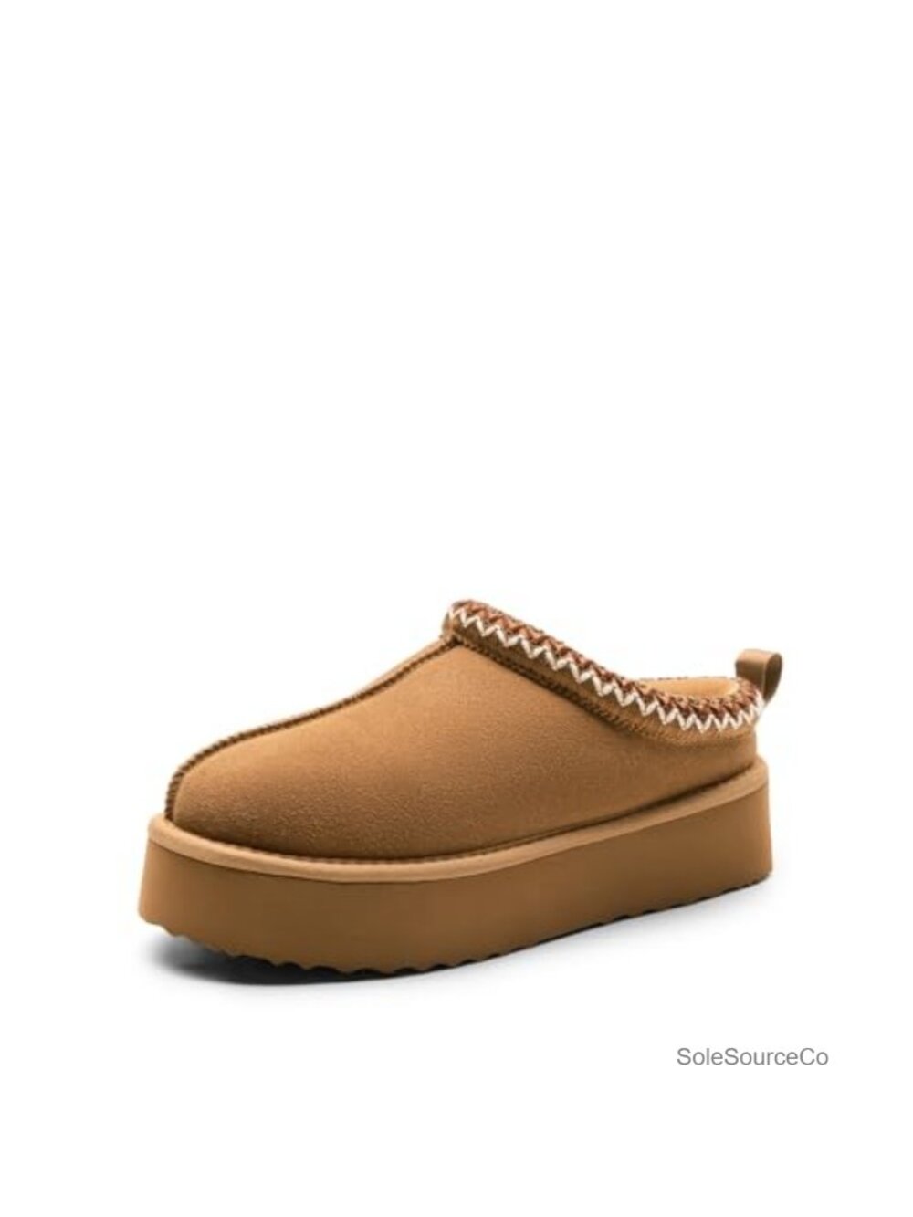 Women's Platform Slippers Faux Fur Lining EVA Sole Slip-On